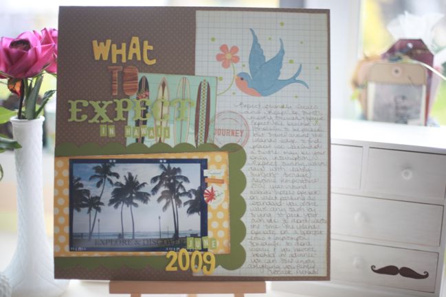 scrapbook page :: journaling about places