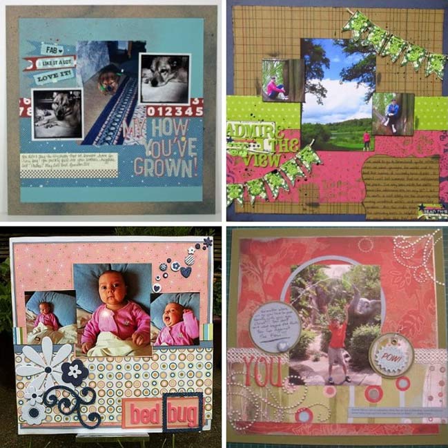 scrapbooking sketch and page ideas