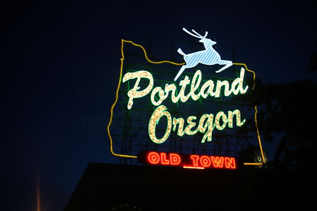 portland oregon white stag sign