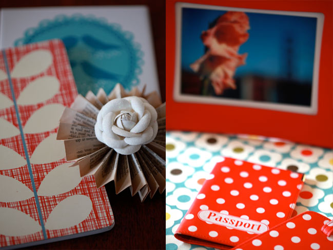 scrapbooking in red, white and aqua :: colour story