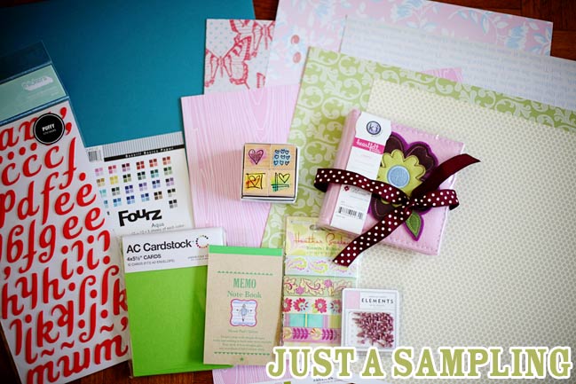 scrapbooking supplies