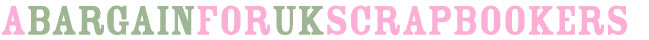 a bargain for uk scrapbookers