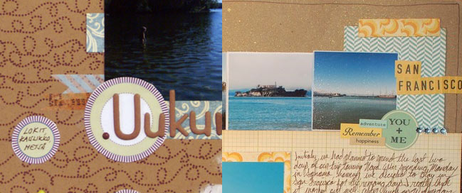scrapbook page detail