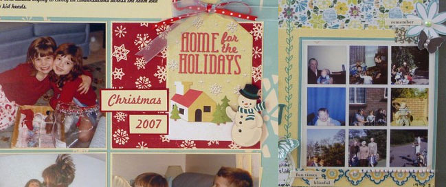 scrapbook page detail