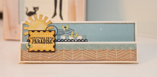 handmade card - greetings from paradise