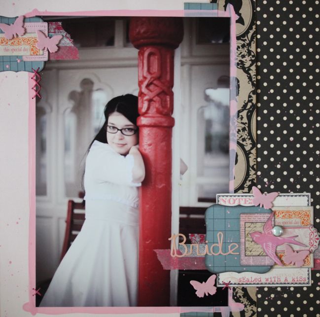 wedding scrapbook page
