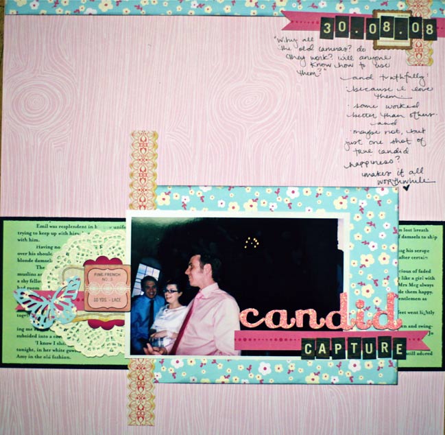 wedding scrapbook page