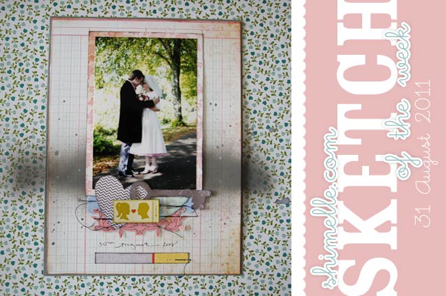 scrapbooking sketch and scrapbook page ideas