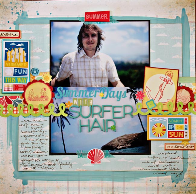 Summer Scrapbook Layouts