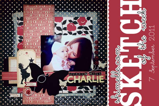 scrapbooking sketch and scrapbook page ideas