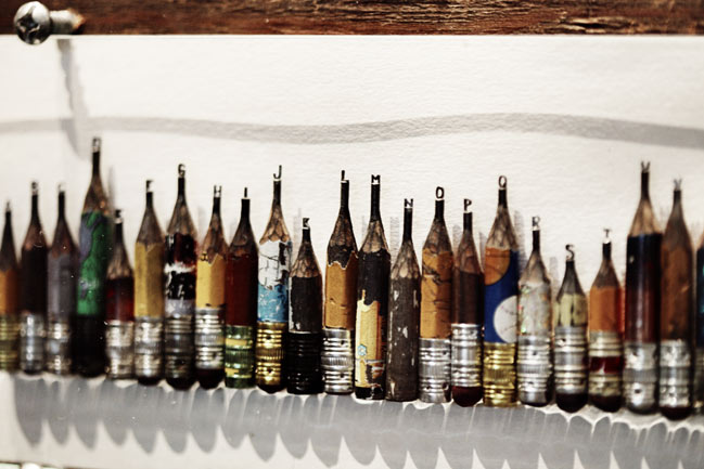 pencil sculpture