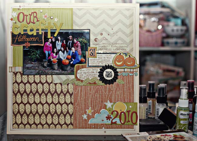 scrapbook page idea :: our crafty halloween