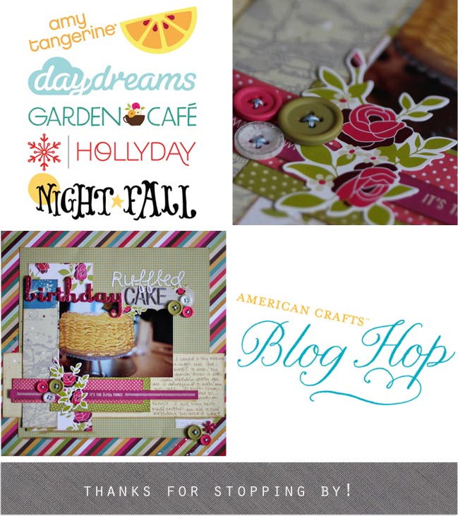 american crafts scrapbooking blog hop