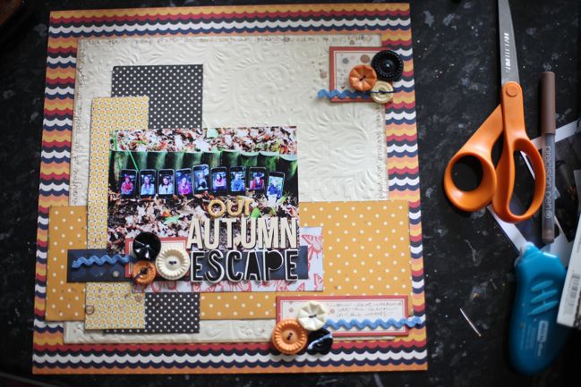 scrapbook page :: our autumn escape