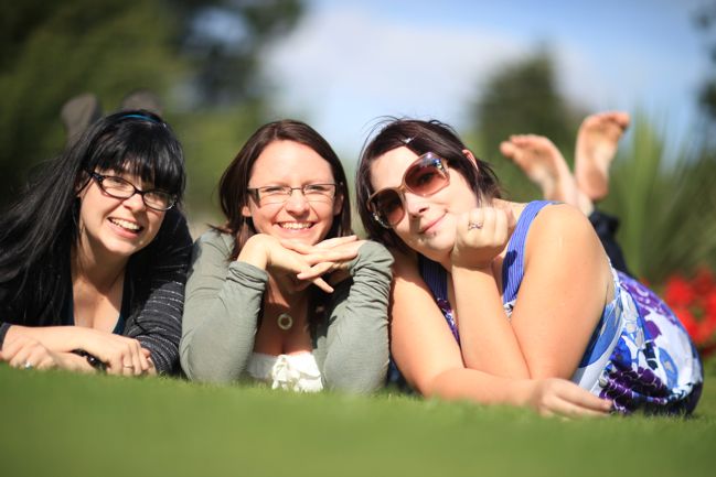 friends in the grass