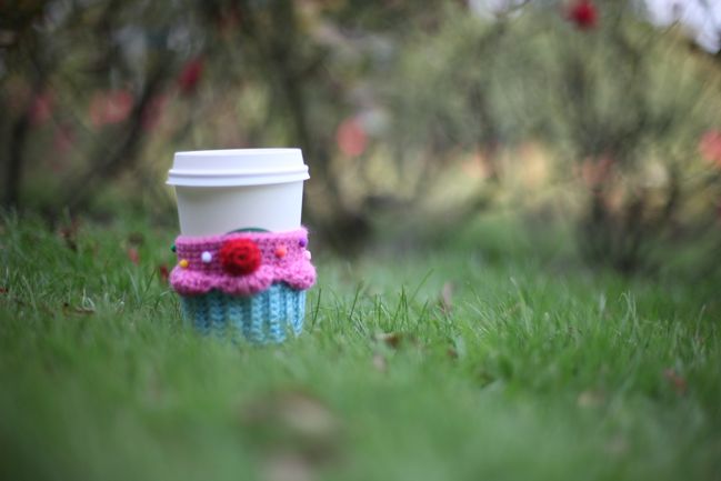 coffee cup in the grass