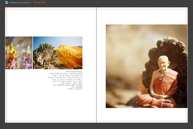 making a photobook from travel photos