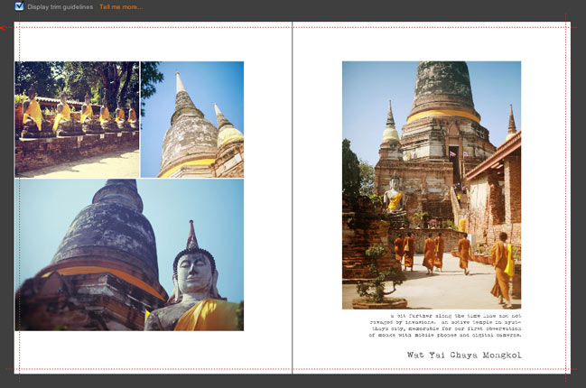 making a photobook from travel photos