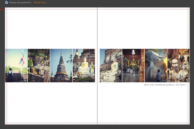 making a photobook from travel photos