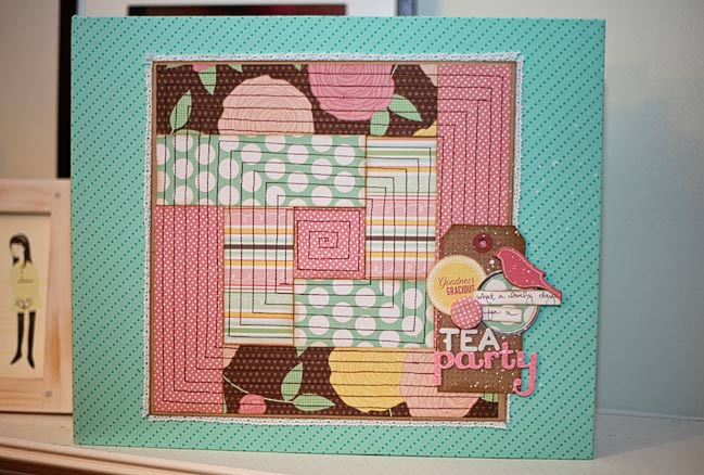 log cabin quilt album cover
