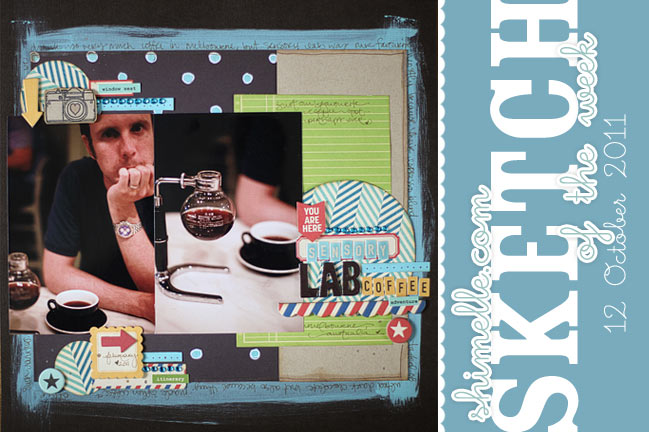 scrapbooking sketch and scrapbook page ideas