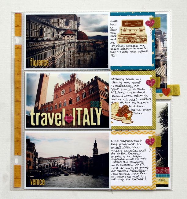 scrapbooking with divided page protectors
