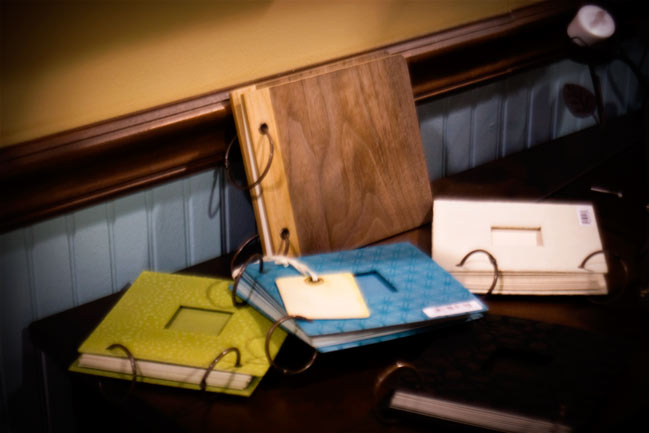 wood scrapbook