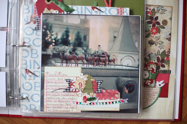 journal your christmas scrapbook page