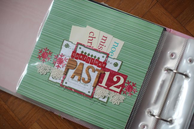 journal your christmas scrapbook page