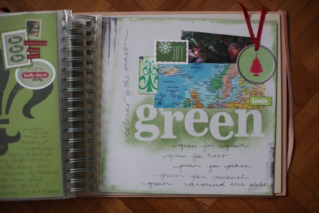 journal your christmas scrapbook page