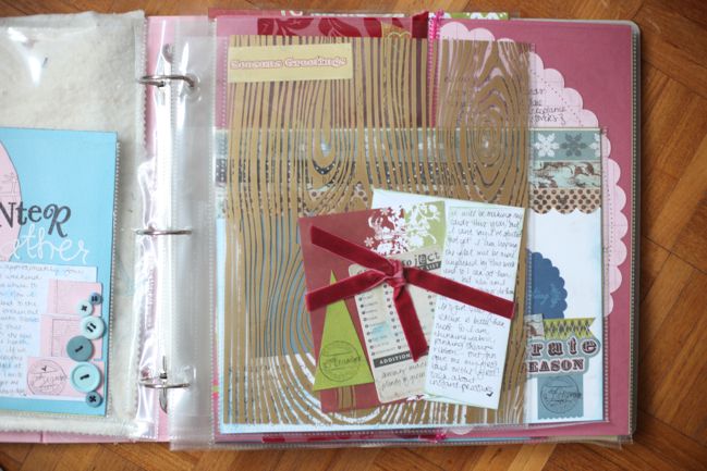 journal your christmas scrapbook page