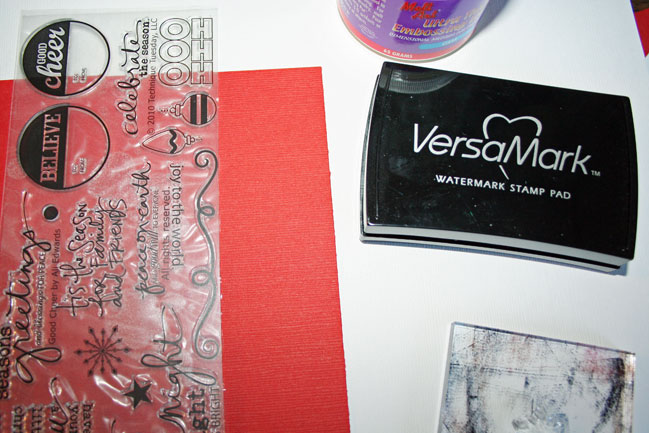supplies for christmas card
