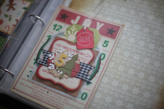 christmas scrapbook page
