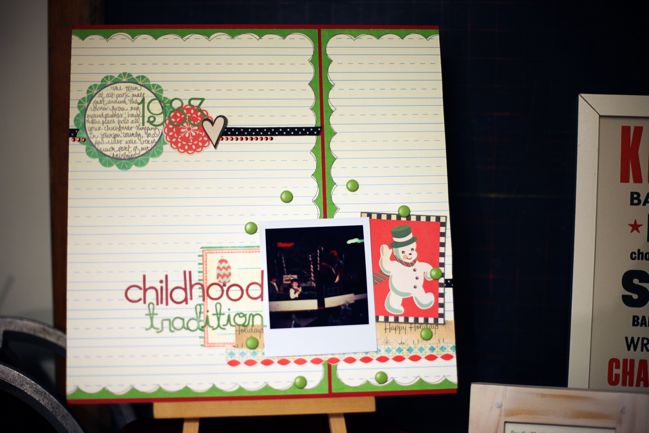 Christmas scrapbook page