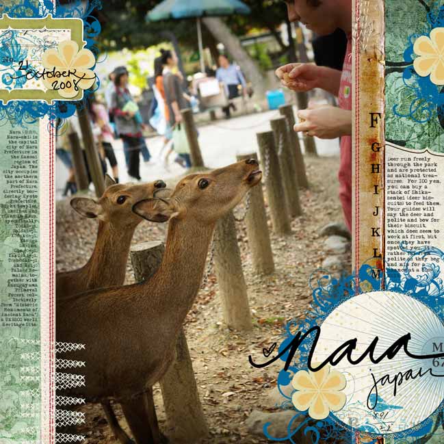 digital scrapbook page