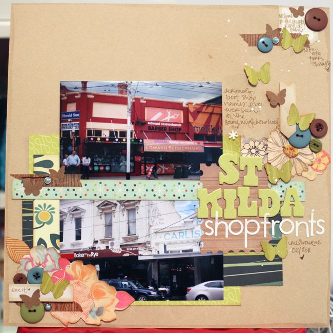 scrapbook page makeover