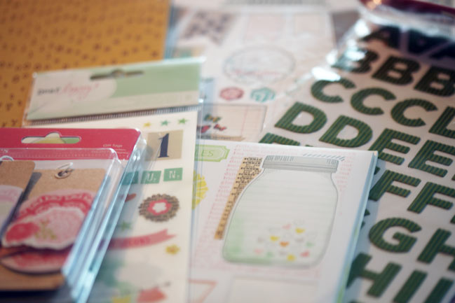 scrapbooking supplies