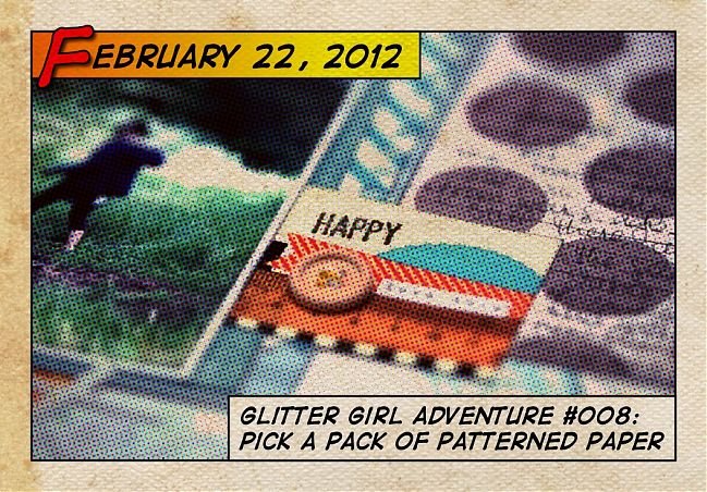 Glitter Girl picks a pack of patterned paper scrapbooking video