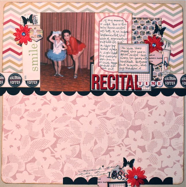 scrapbook page from starting point