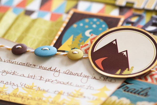 scrapbook page detail