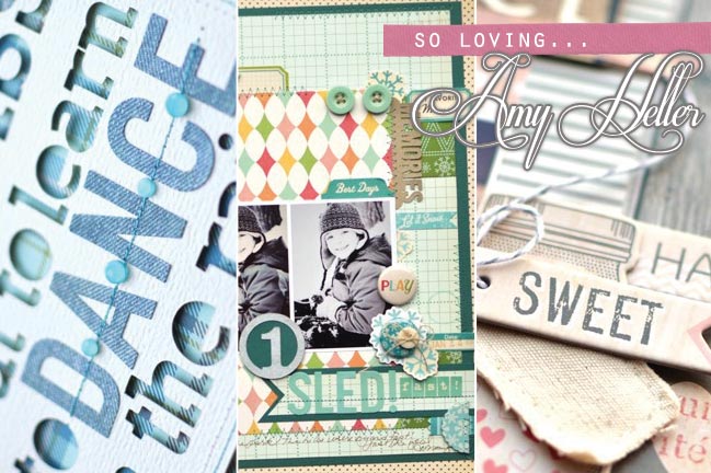 scrapbook pages by amy heller