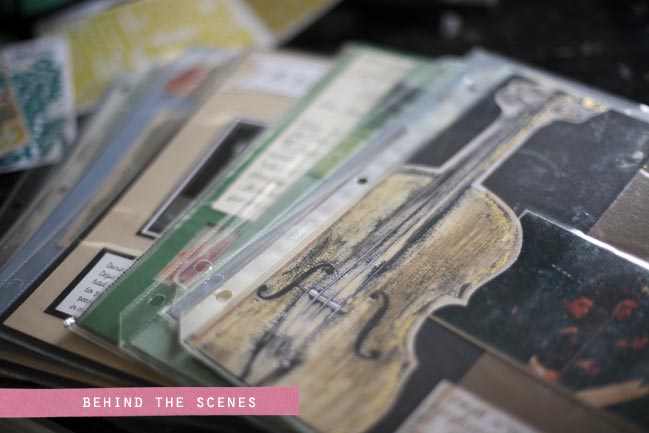 scrapbooking behind the scenes
