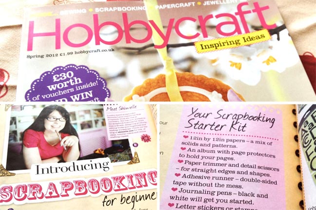 scrapbooking in hobbycraft magazine