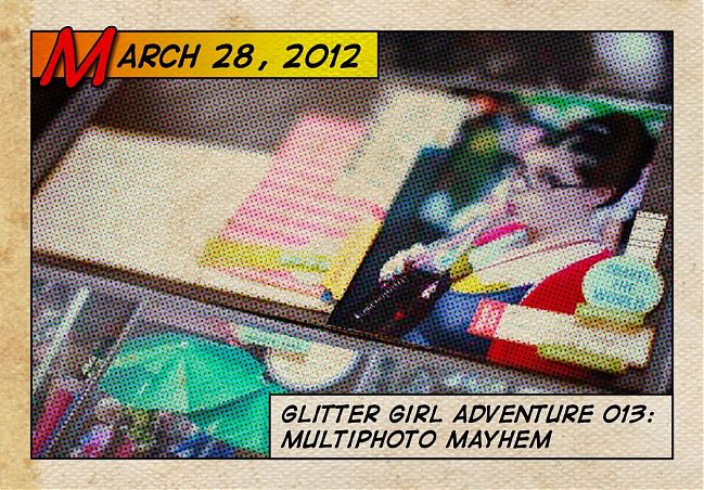 Glitter Girl and multiphoto mayhem scrapbooking video