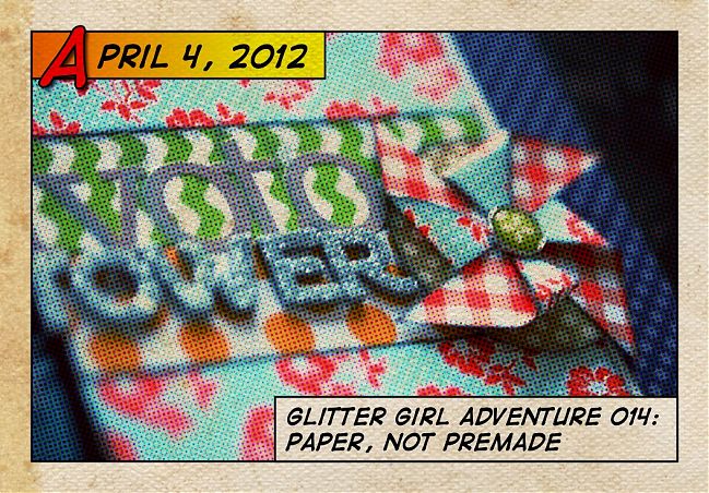 glitter girl makes embellishments from patterned paper - scrapbooking video