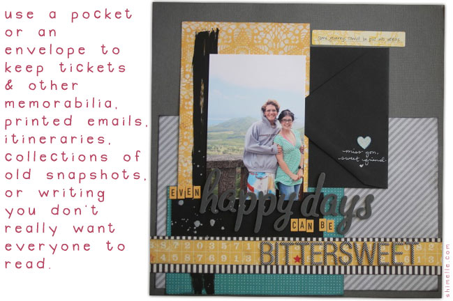 scrapbooking challenge :: pockets and envelopes