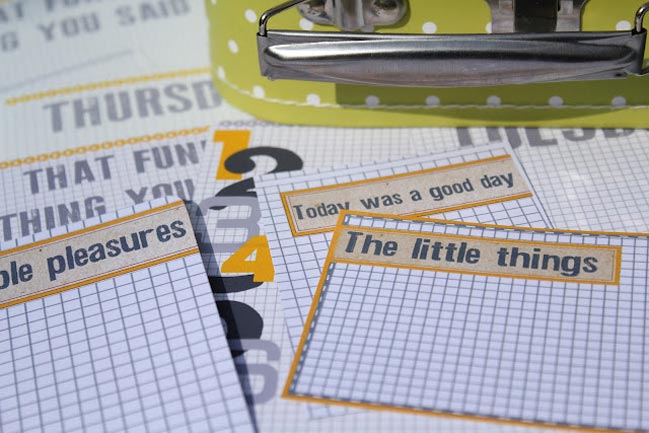 paper: Weekly Challenge :: Cut your scrapbook embellishments by hand   pretty paper. true stories. {and scrapbooking classes with cupcakes.}