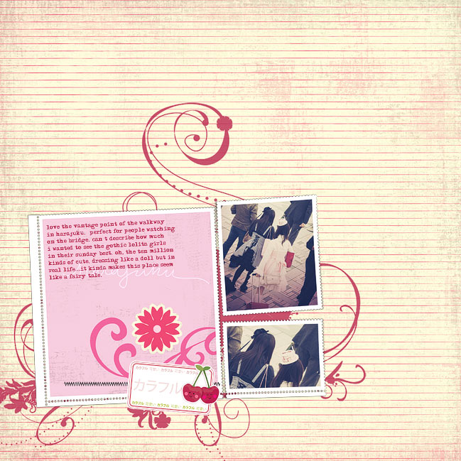 digital scrapbook page