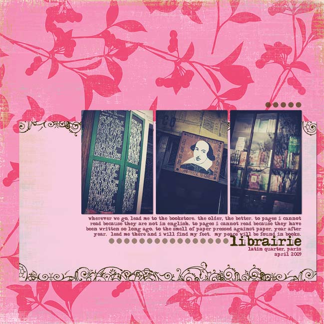digital scrapbook page