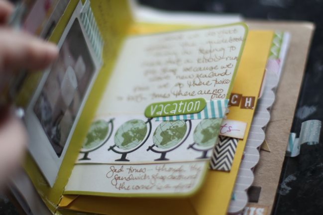 mini travel scrapbook